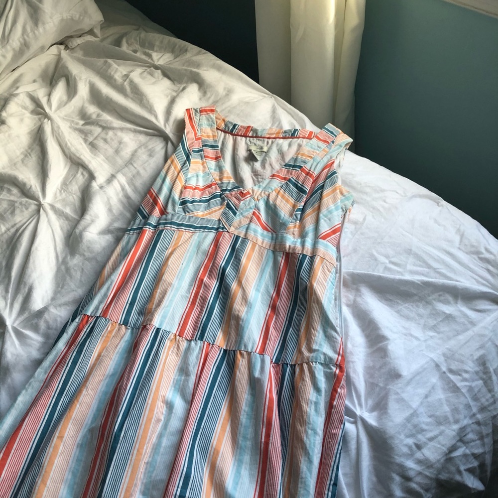 anthropologie colorful striped dress